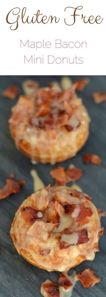 Easy Gluten Free Maple and Bacon Mini Donuts