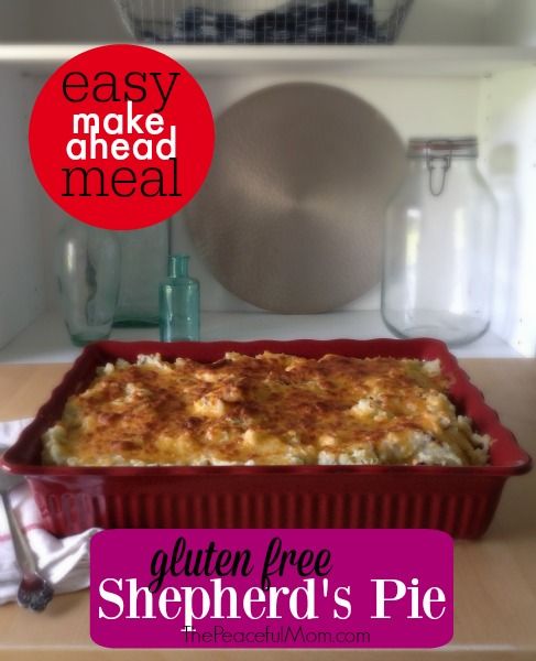 Easy Gluten Free Shepherd’s Pie