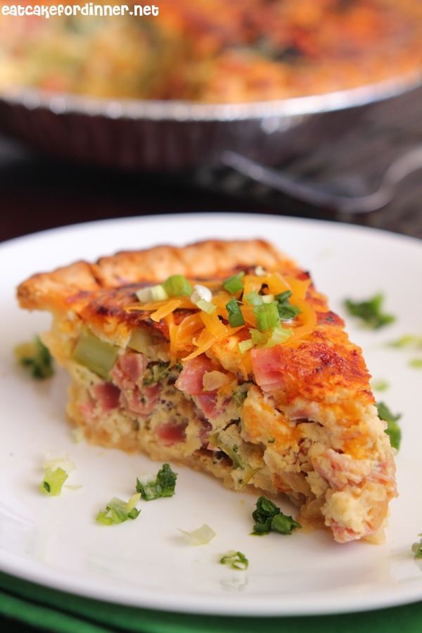 Easy Ham and Broccoli Quiche