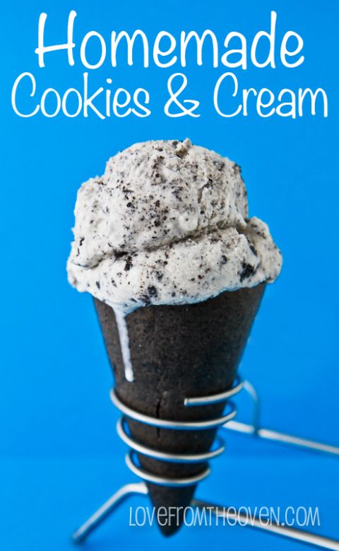 Easy Homemade Cookies And Cream Ice Cream