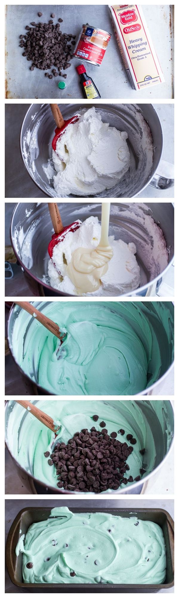 Easy Homemade Mint Chocolate Chip Ice Cream