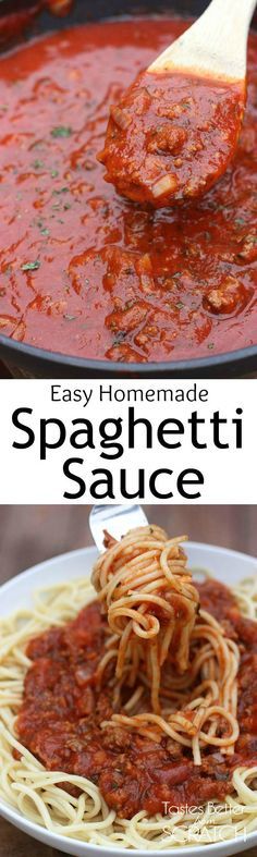 Easy Homemade Spaghetti Sauce