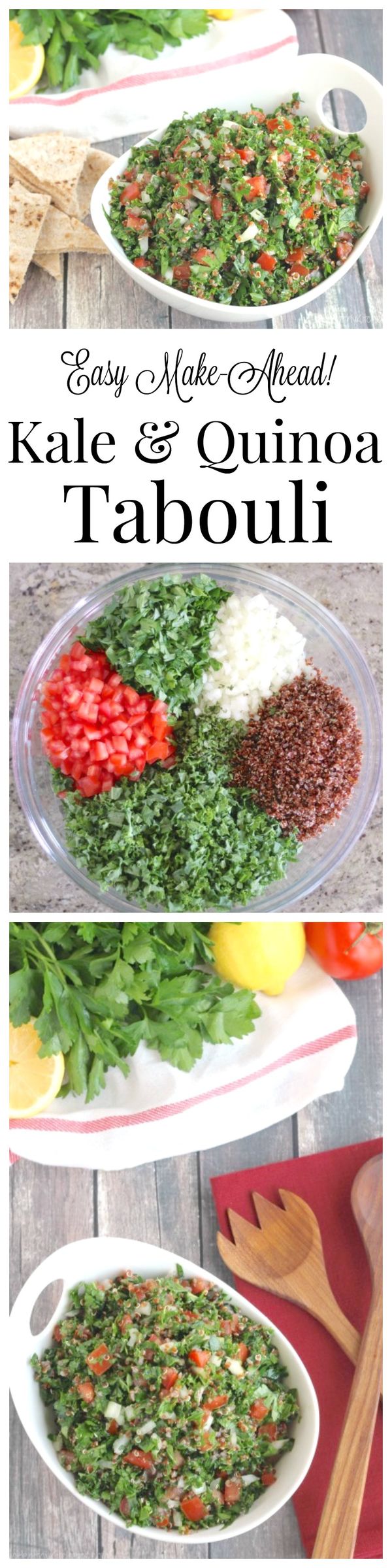 Easy Kale and Quinoa Tabouli Salad