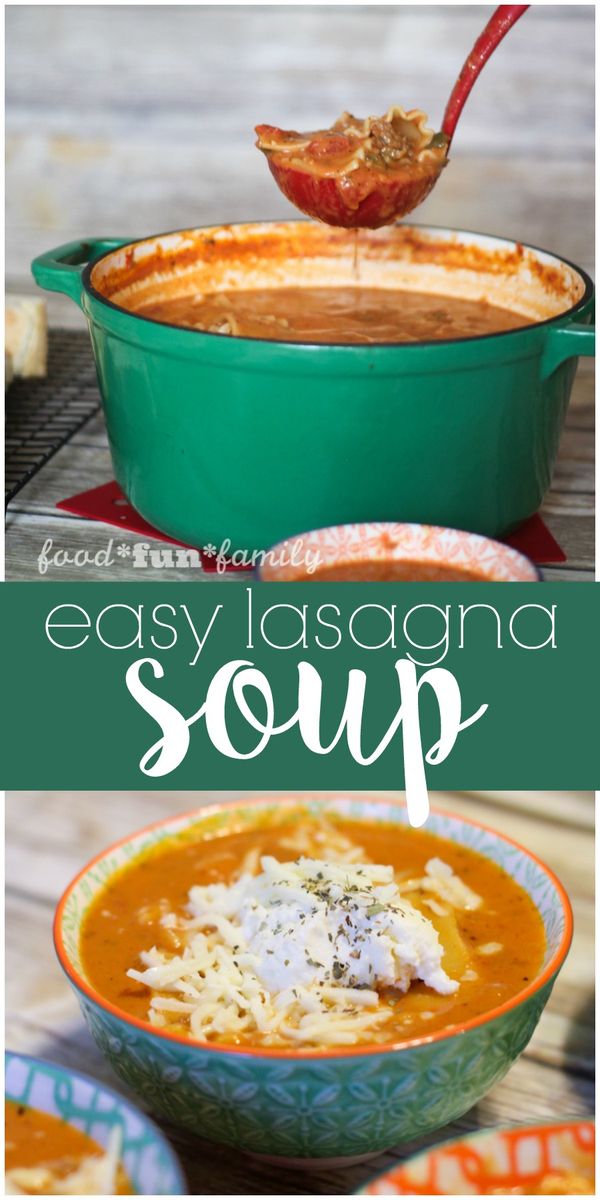 Easy Lasagna Soup