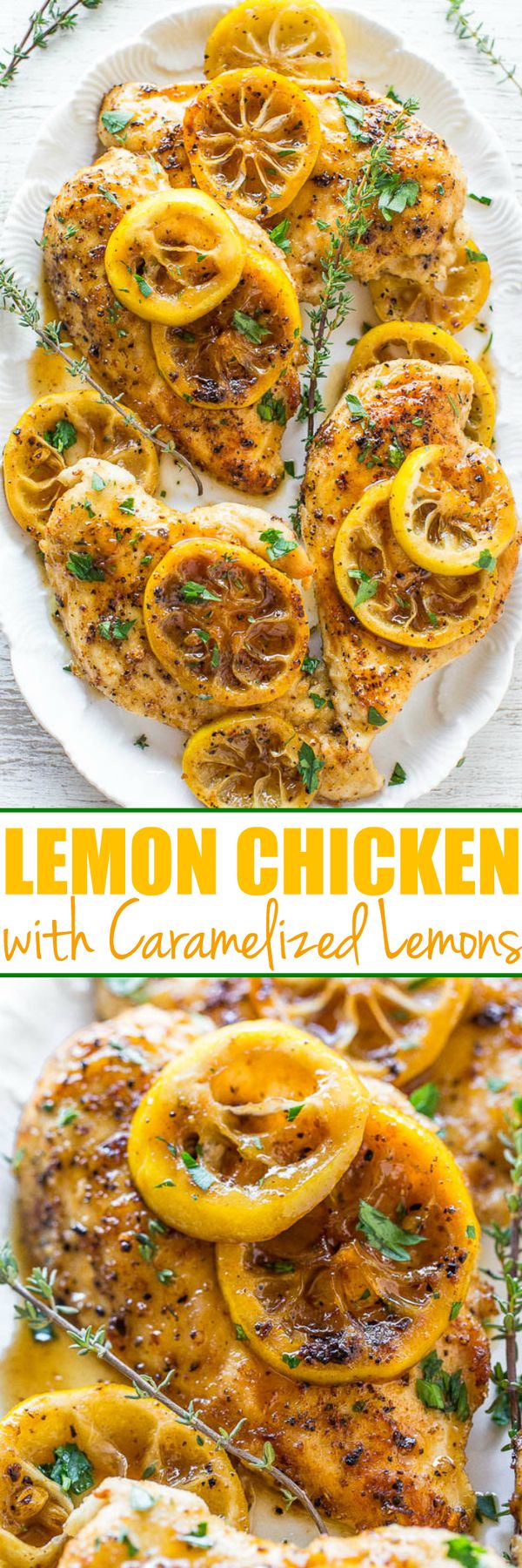 Easy Lemon Chicken with Caramelized Lemons