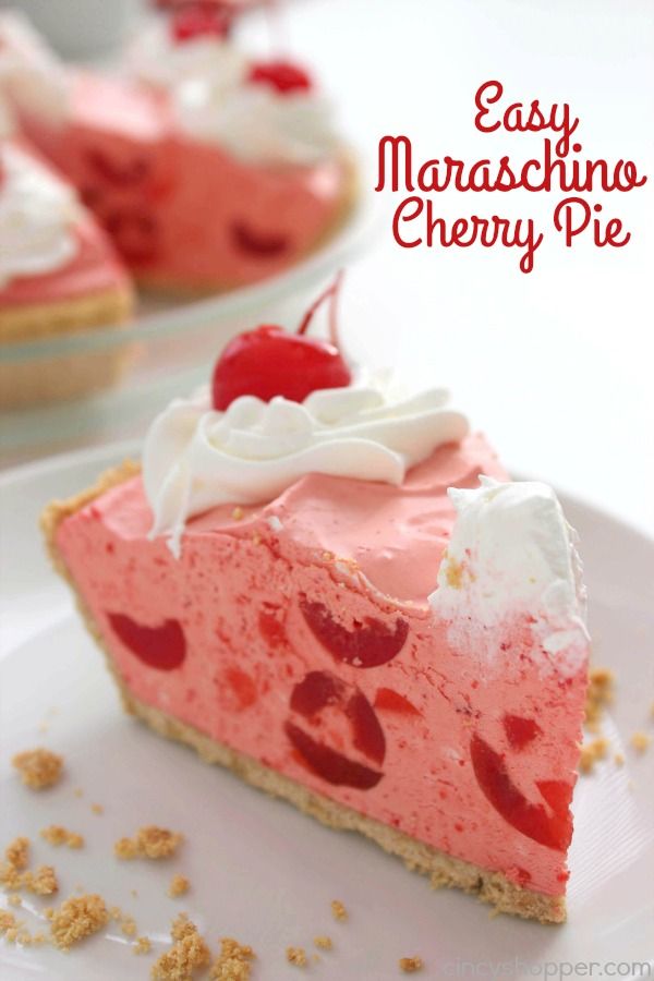 Easy Maraschino Cherry Pie