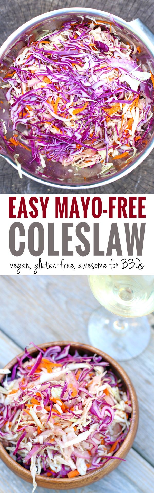 Easy Mayo-Free Coleslaw