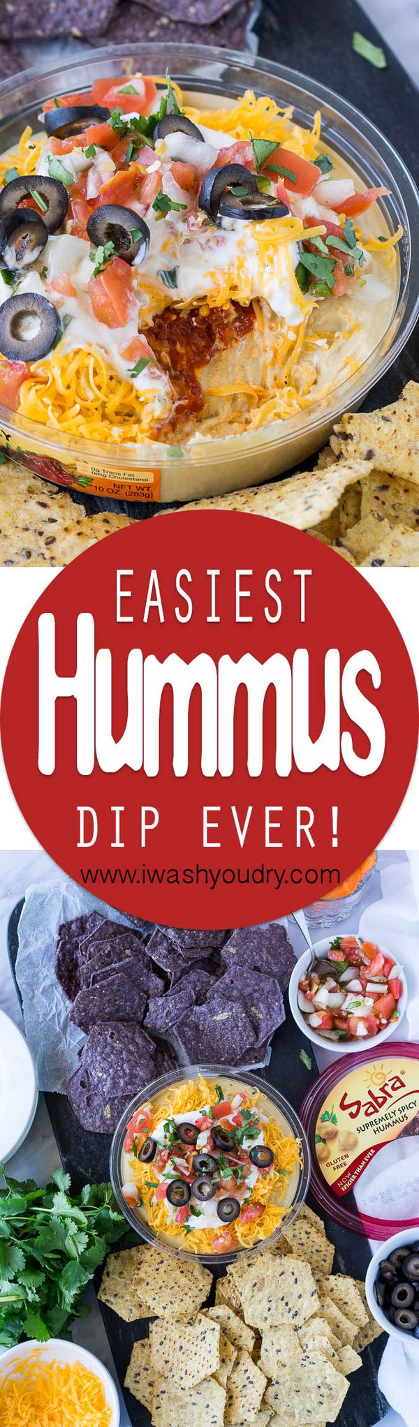 Easy Mexican Layered Hummus Dip