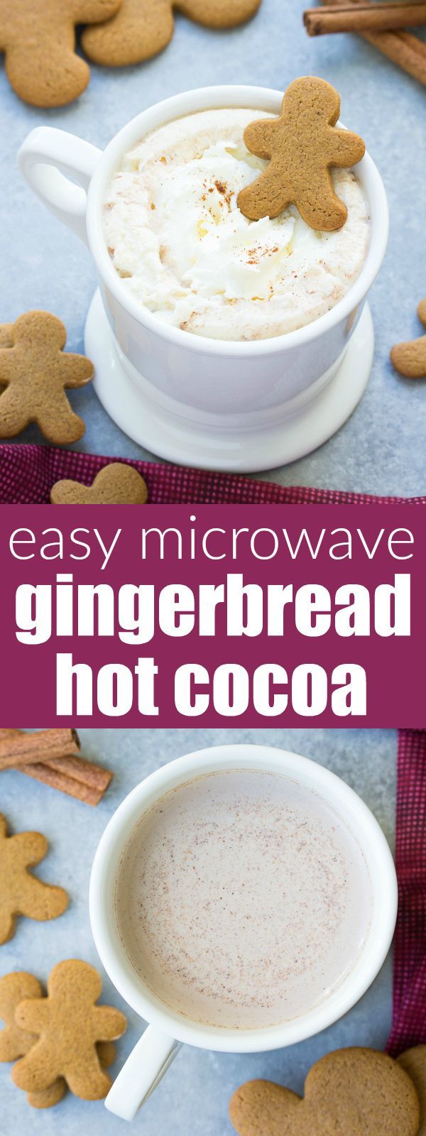 Easy Microwave Gingerbread Hot Cocoa