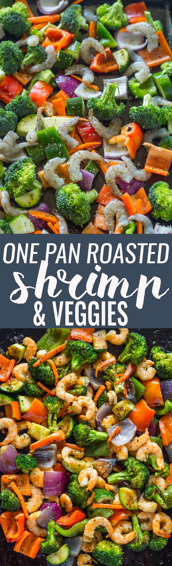 Easy One Pan Roasted Shrimp and Veggies