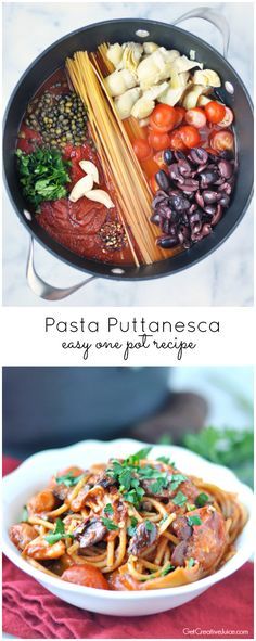 Easy One Pot Pasta Puttanesca