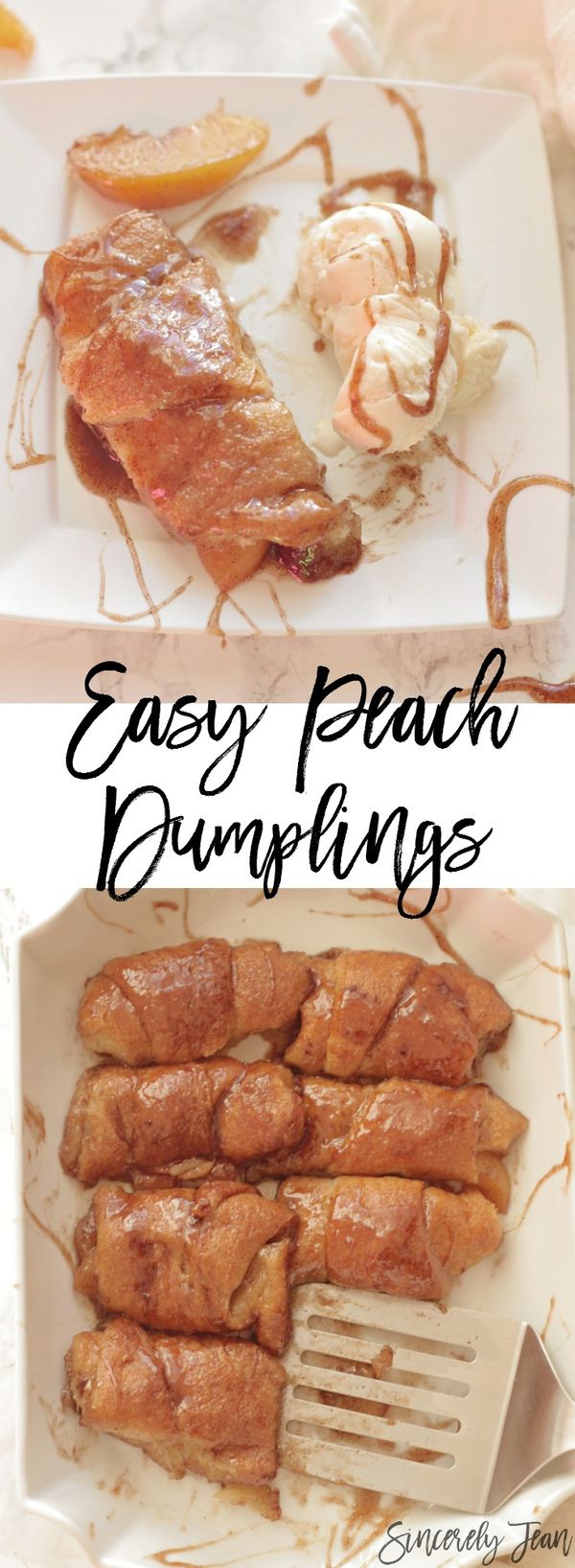 Easy Peach Dumplings