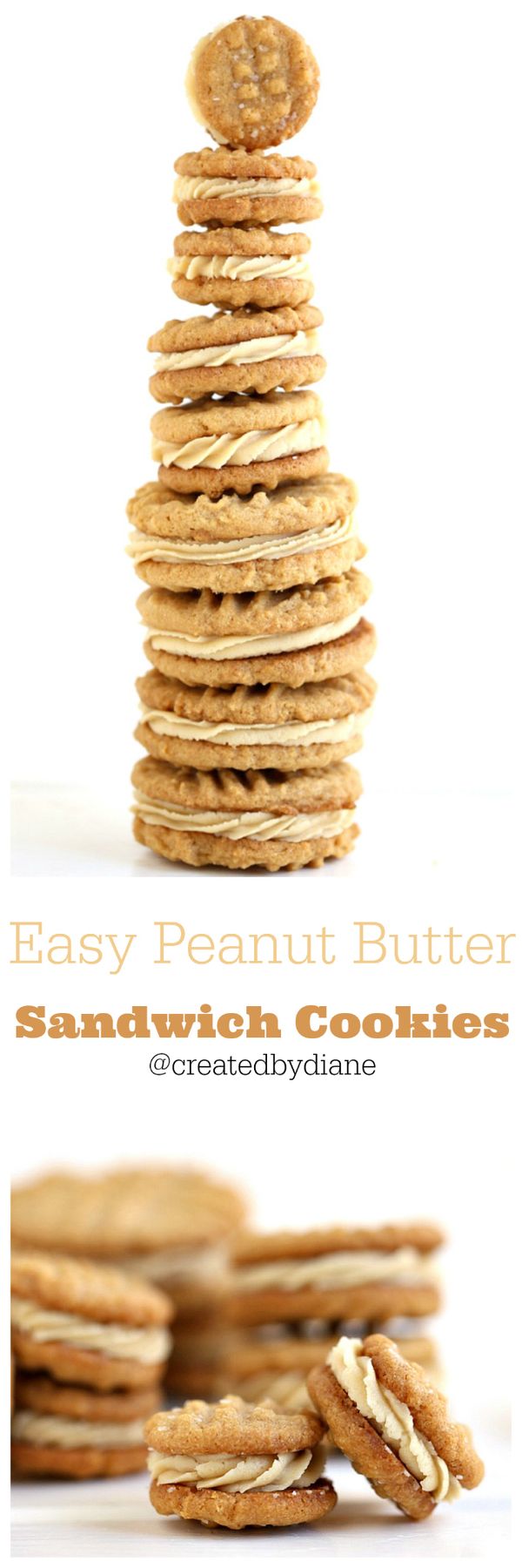 Easy Peanut Butter Sandwich Cookies