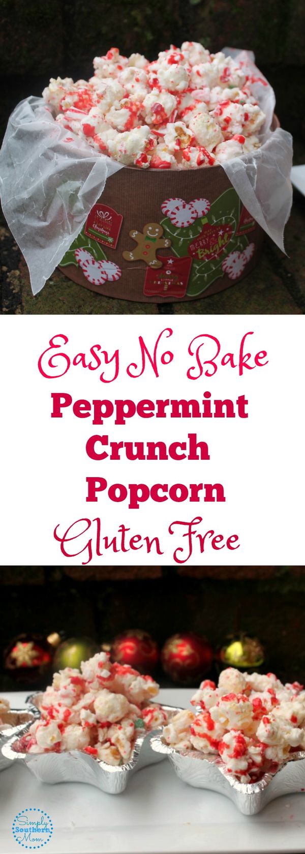 Easy Peppermint Crunch Popcorn