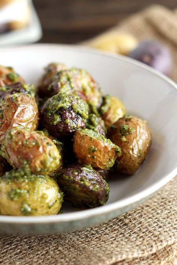 Easy Pesto Potatoes