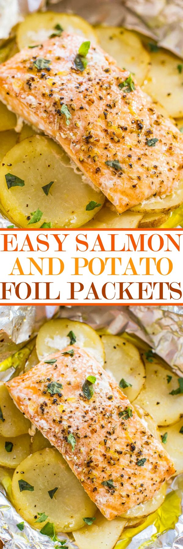 Easy Salmon and Potato Foil Packets