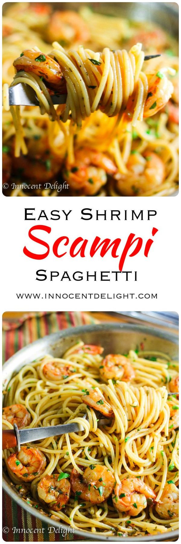 Easy Shrimp Scampi Spaghetti