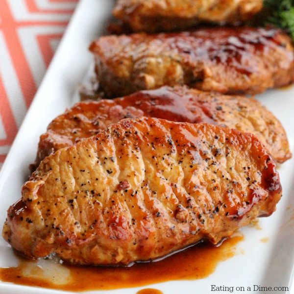 Easy Skillet bbq pork chops