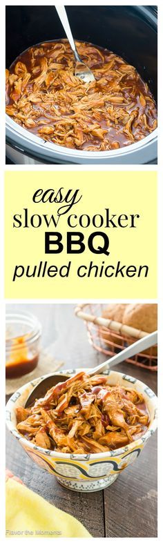 Easy Slow Cooker BBQ Pulled Chicken