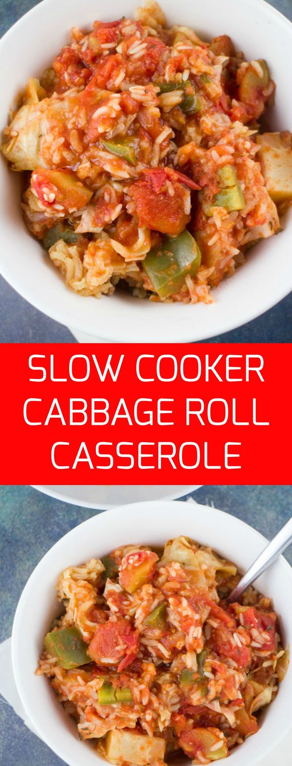 Easy Slow Cooker Cabbage Roll Casserole