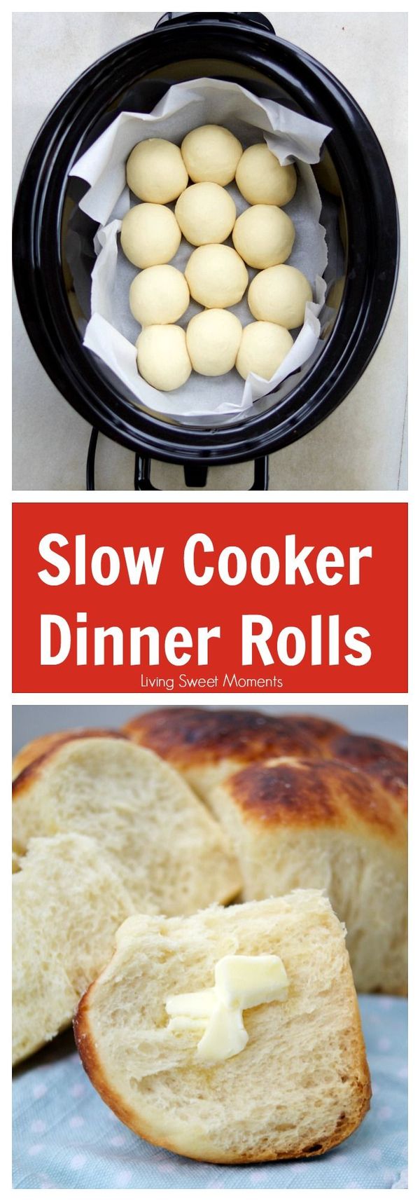 Easy Slow Cooker Dinner Rolls