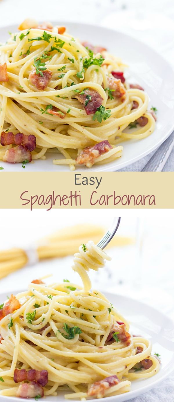 Easy Spaghetti Carbonara