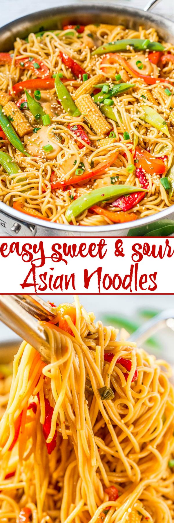 Easy Sweet and Sour Asian Noodles