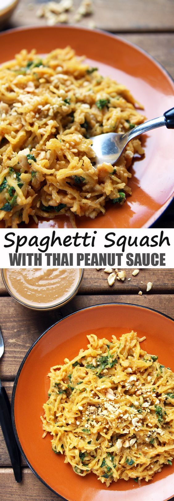 Easy Thai Peanut Sauce Spaghetti Squash