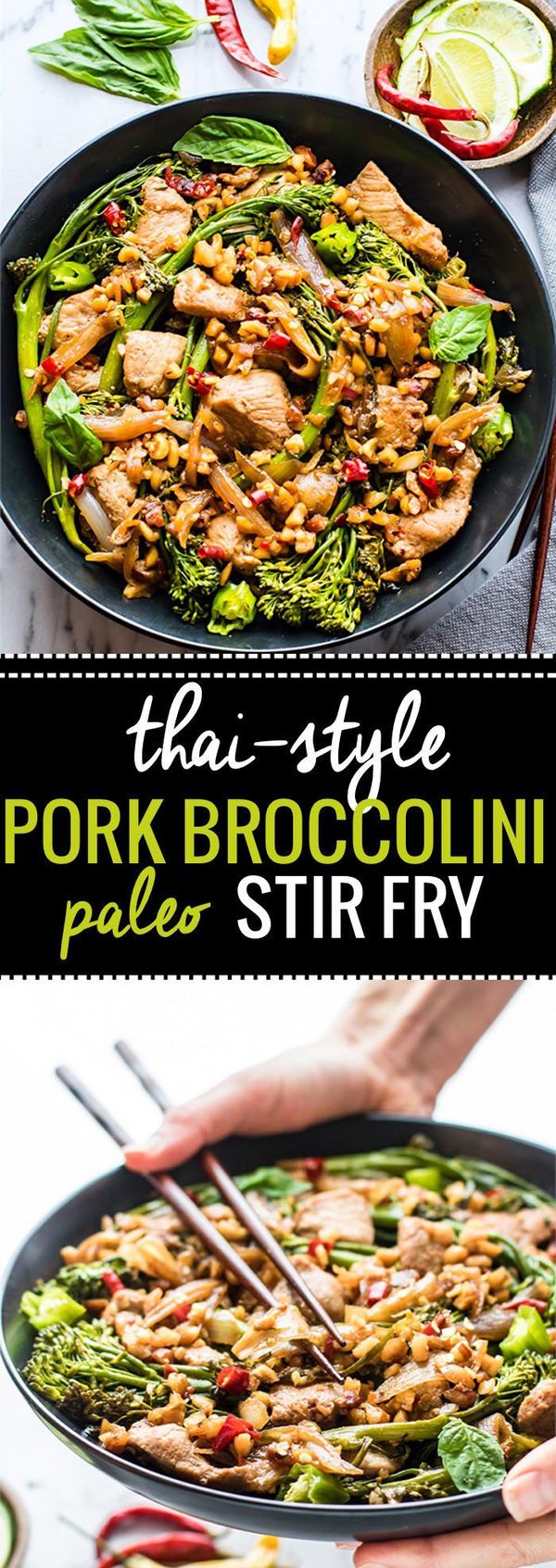 Easy Thai-Style Pork Broccolini Stir Fry (Paleo