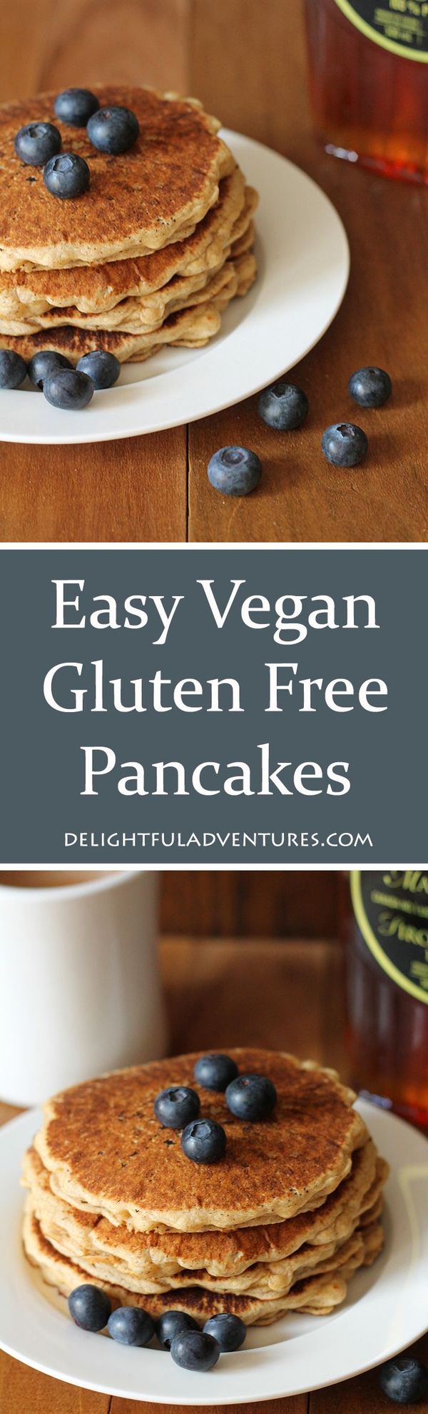 Easy Vegan Gluten Free Pancakes