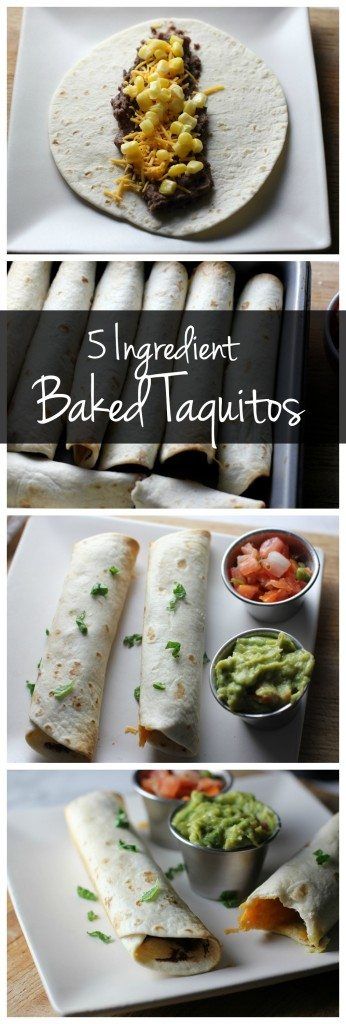 Easy Vegetarian Taquitos (Only 5 Ingredients!