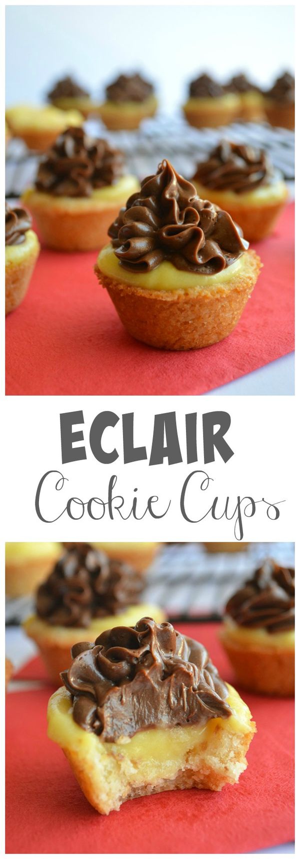 Eclair Cookie Cups