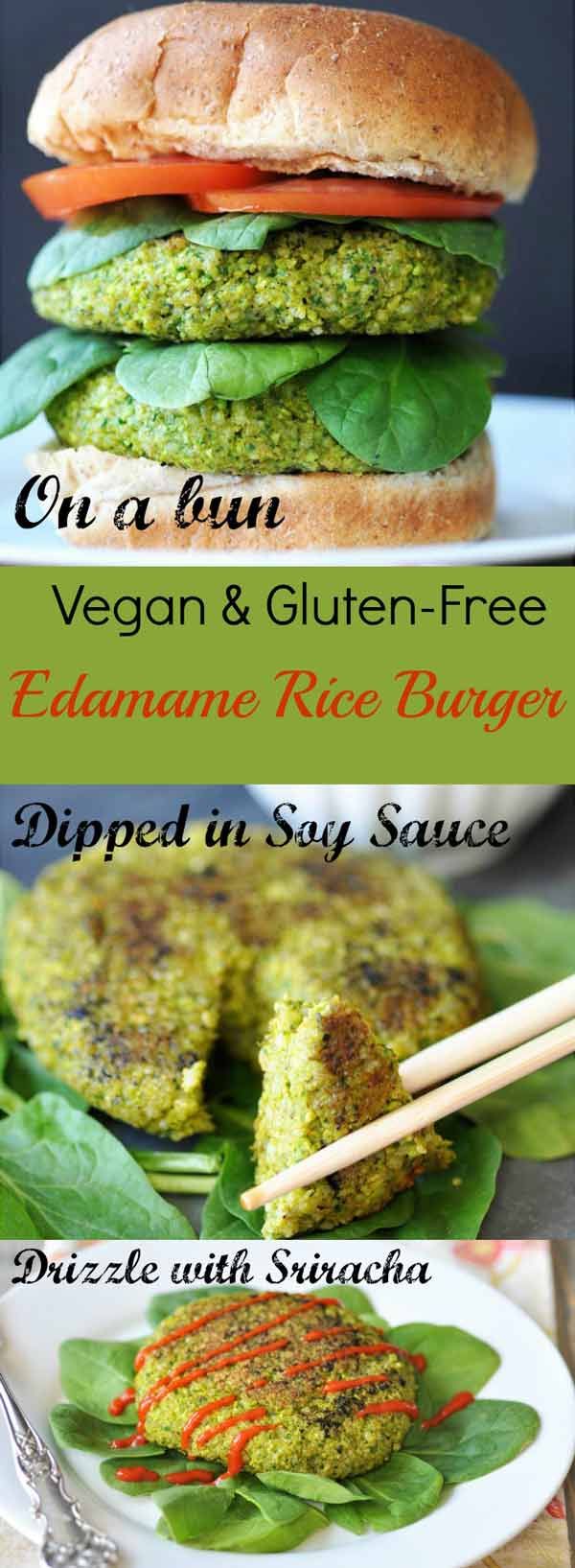 Edamame Rice Burger