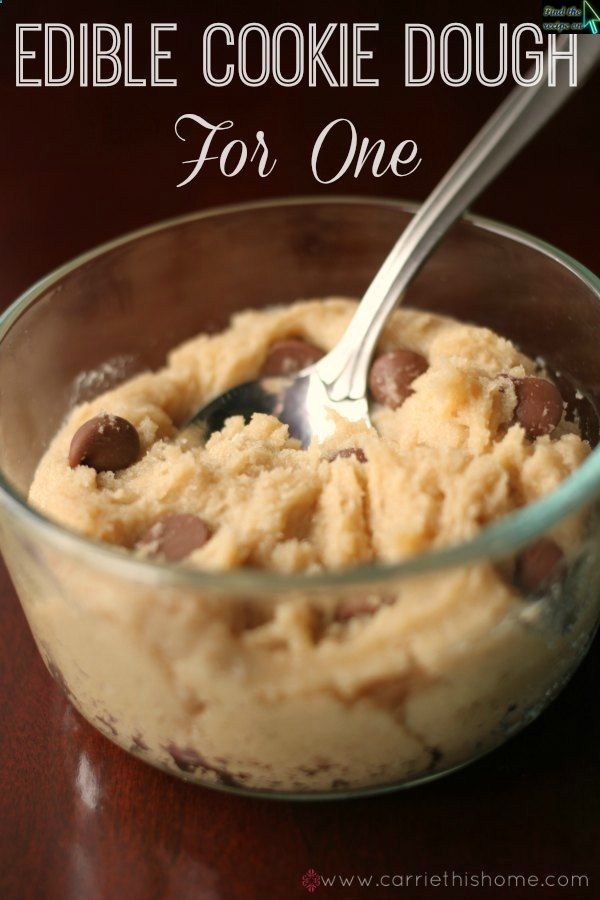 Edible Cookie Dough for One