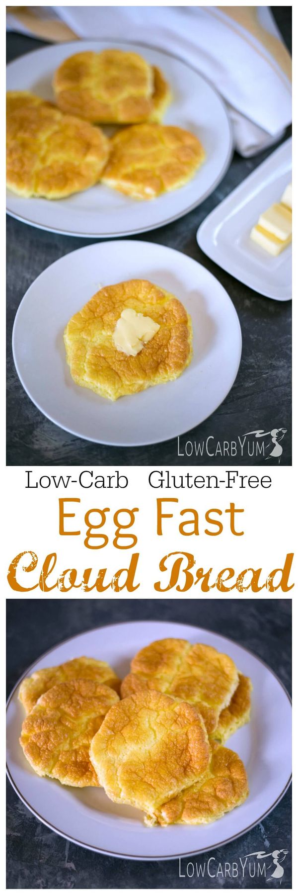 Egg Fast Cloud Bread Oopsie Rolls