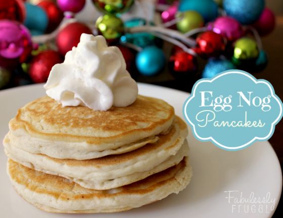 Egg Nog Pancakes