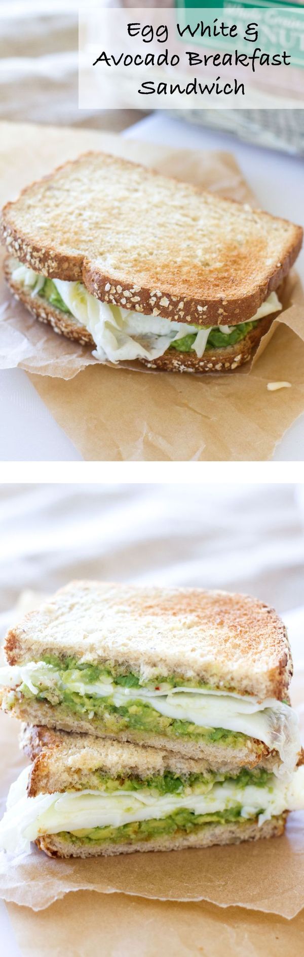 Egg White and Avocado Breakfast Sandwich