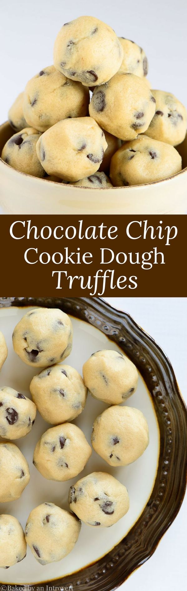 Eggless Chocolate Chip Cookie Dough Truffles