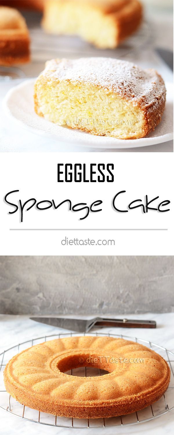 Eggless Sponge Cake