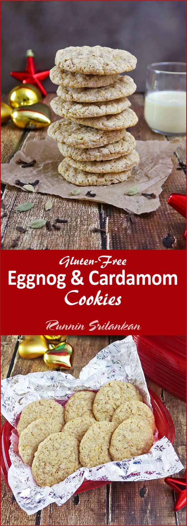 Eggnog Cardamom Cookies (Gluten Free