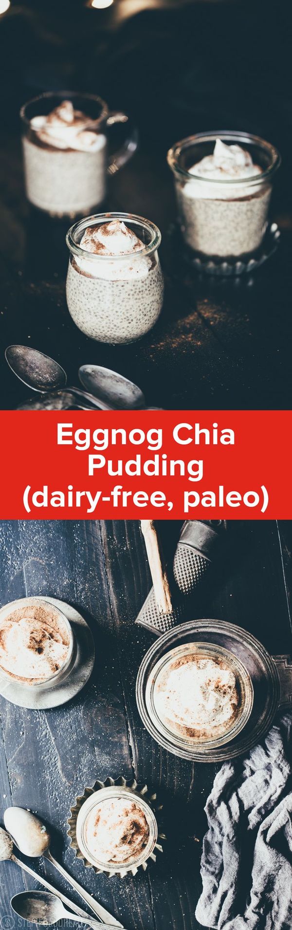 Eggnog Chia Pudding