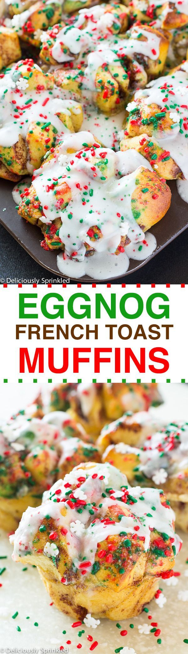 Eggnog French Toast Muffins