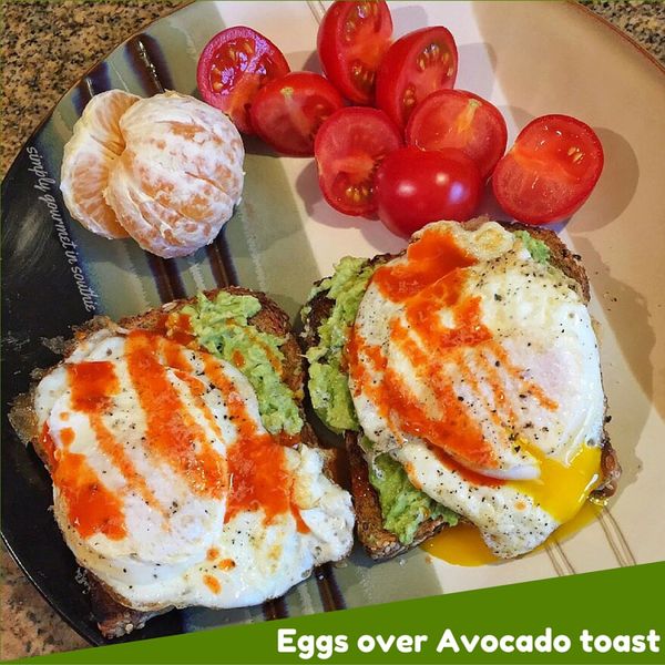 Eggs over Avocado Toast