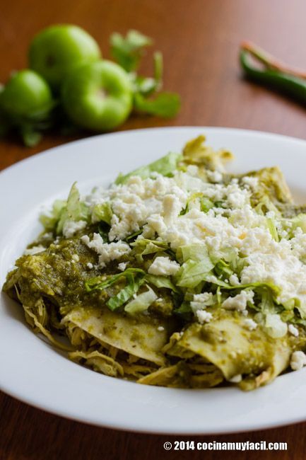 Enchiladas Verdes. Receta de cocina mexicana