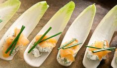Endive with Smoked Salmon and Dill