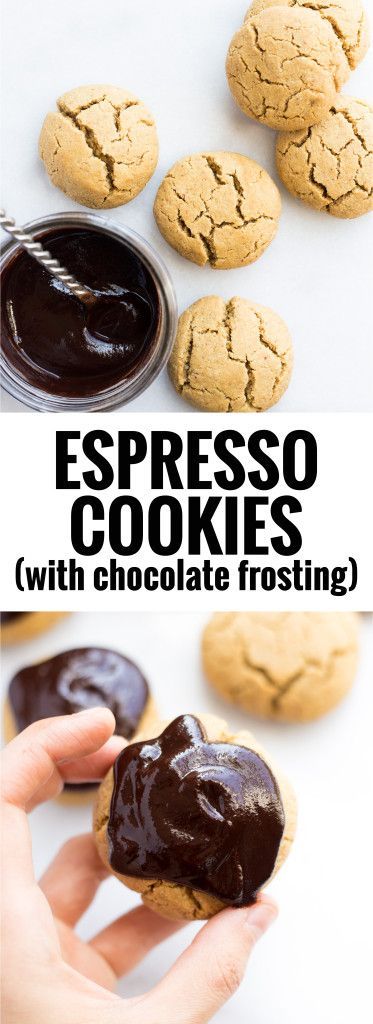 Espresso Cookies with Chocolate Frosting