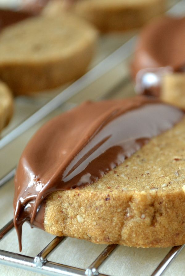 Espresso Hazelnut Shortbread Cookies