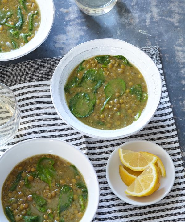 Ethiopian-Style Spinach & Lentil Soup