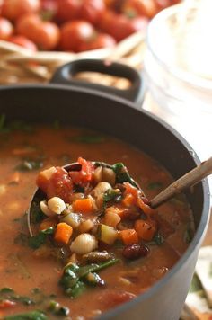 Fall Dinner Party Minestrone Soup