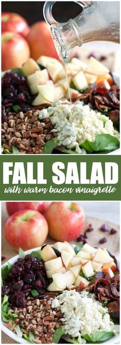 Fall Salad with Warm Bacon Vinaigrette